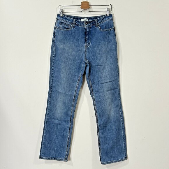 COLDWATER CREEK Jeans Womens 10 High Waisted Bootcut Medium Wash Blue D1054 - Picture 1 of 14